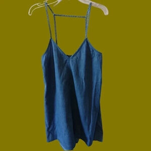 Mimi chica spaghetti strap dress size xs blue color